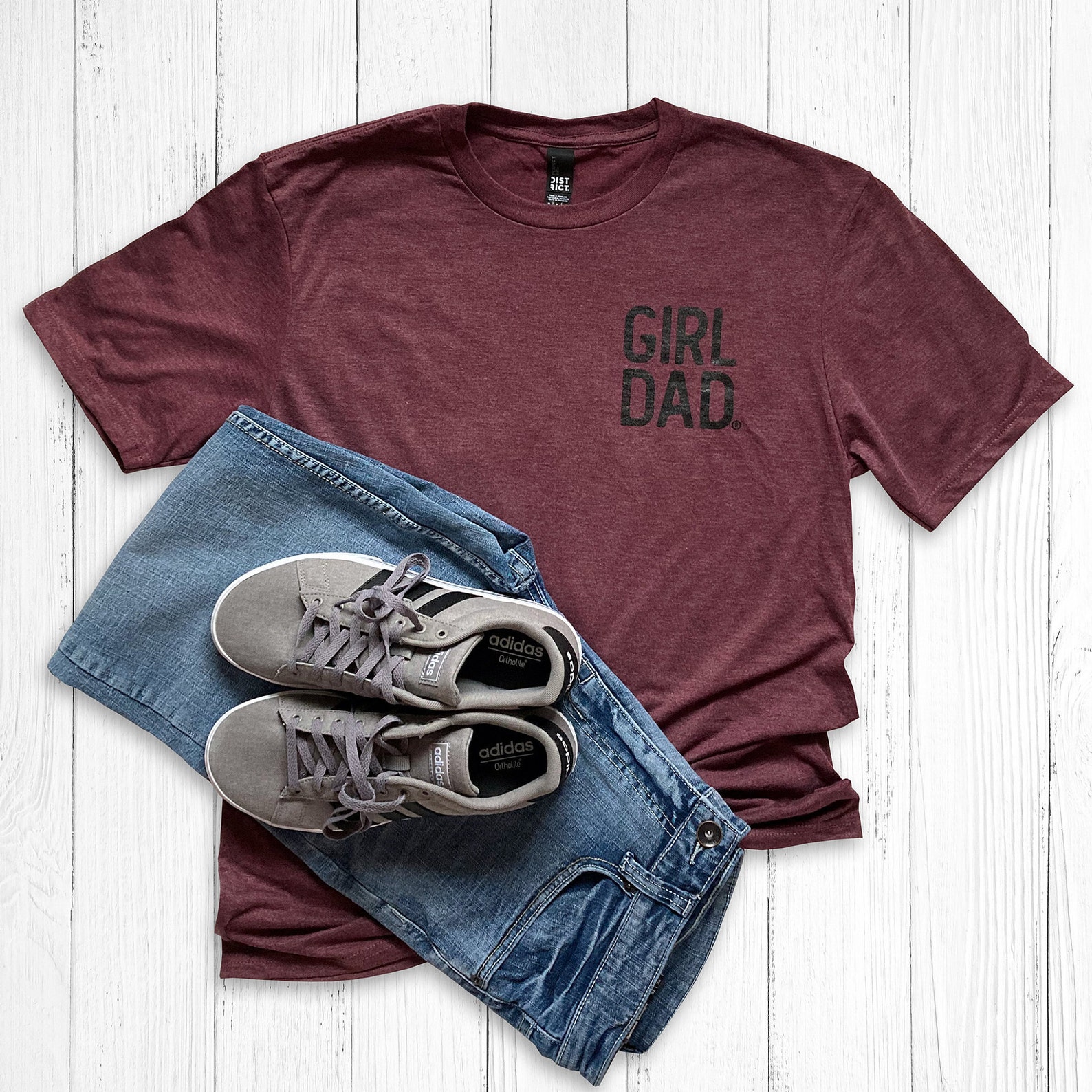 Girldad® Maroon Shirt Girl Dad Girl Dad Gift Dad of Girls Etsy