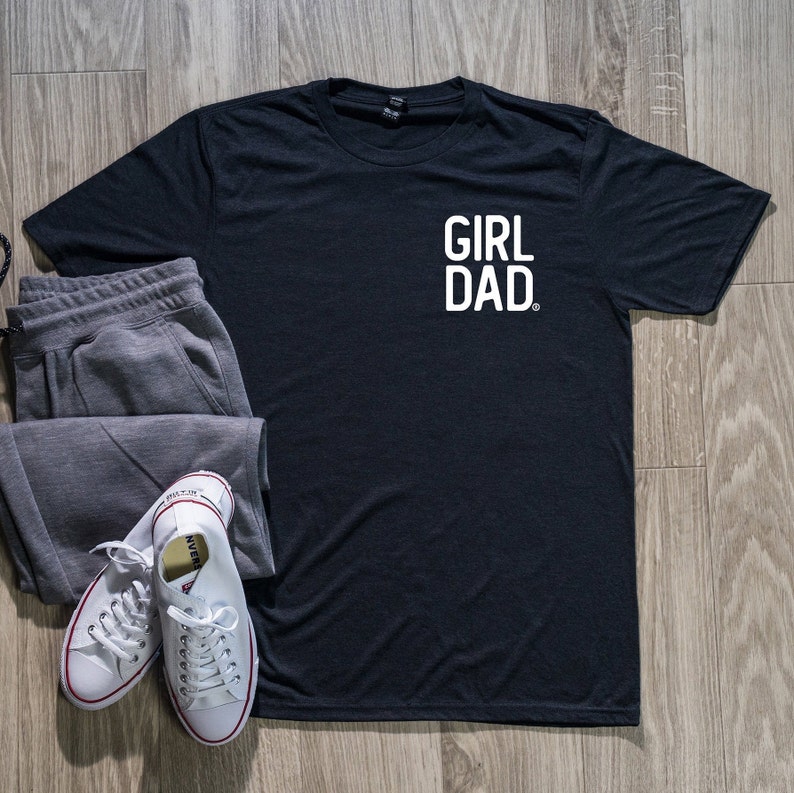Girldad® Black Chest Logo Shirt Girl Dad Girl Dad Gift Dad Etsy