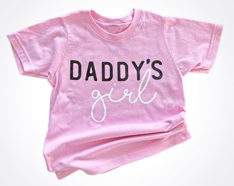 Daddy's Girl 2T-5/6T Pink Shirt Matching Daddy's Girl & Girldad Shirt, Girl Dad, Girldad, Dad of Girl, Gift for Dad, Dad's Girl Shirt