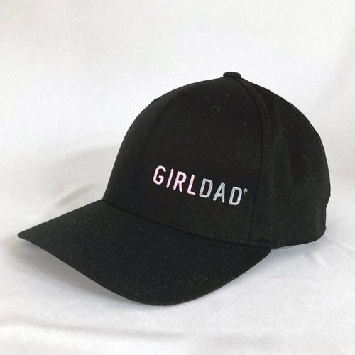 Brandweerman harpoen Hallo Girldad® Embroidered Flexfit Hat Flexfit Cap Black/pink Hat - Etsy