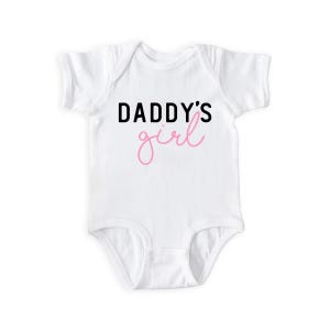 Daddy&#39;s Girl Bodysuit, White, Matching Daddy&#39;s Girl & Girldad Shirt, Girl Dad, Girldad, Dad of Girl, Gift for Dad, Dad&#39;s Girl Shirt