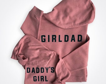 Girldad® Blush Frost Hoodie, Girl Dad, Girl Dad Gift, Girldad, Dad of Girls, dad of girls shirt, Gift for Dad, Dad Shirt, Sweatshirt