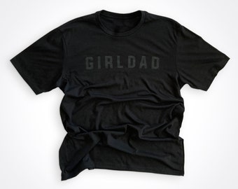 Logo Girldad® noir moderne noir Girldad®, papa fille, cadeau papa fille, papa fille, papa d'une fille, chemise papa de filles, cadeau pour papa, chemise papa