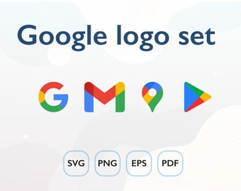 Google logo Svg, Google Icons, Google logo Png, İcons Svg, Gmail logo svg, Maps Icon, Play store icon, Transparent icons, Instant Download