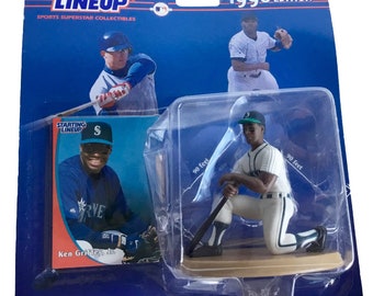 1995 Ken Griffey Jr Seattle Mariners Starting Lineup new in pkg w// BB card