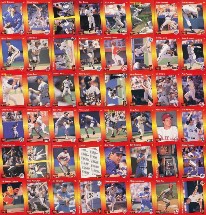 1992 Triple Play Baseball 264 Card Set