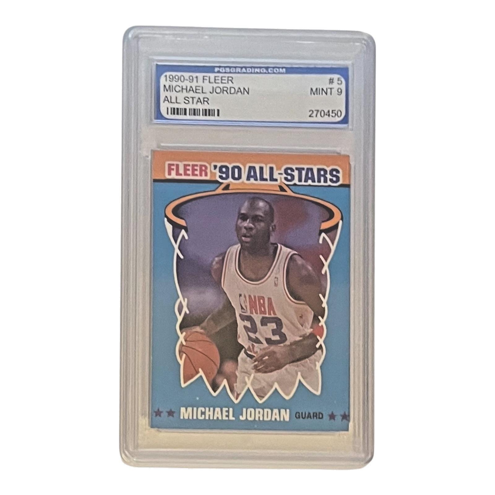 1990 Fleer All-star #5 Michael Jordan PGS 9.0 - Etsy