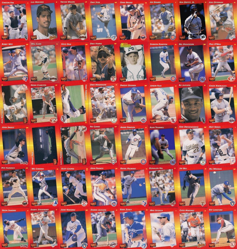 1992 Triple Play Baseball 264 Card Set