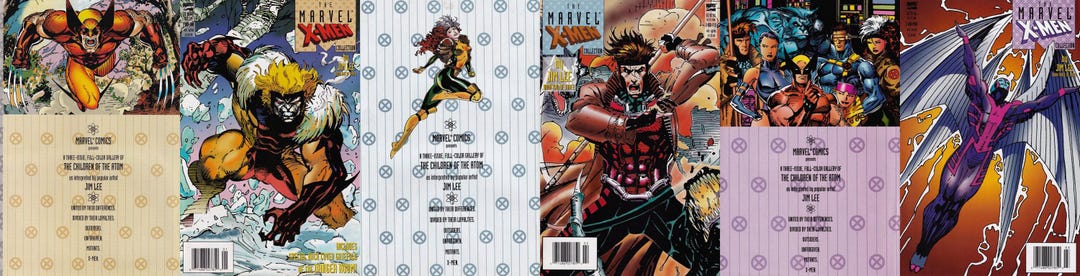 The Marvel X-men Collection by Jim Lee #1-3 Newsstand Covers (1994 ...