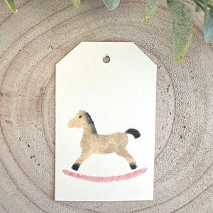 Etiqueta de regalo para niña, etiqueta de regalo para bebé recién nacido, etiqueta hecha a mano, etiqueta de regalo, etiqueta brillante