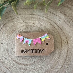 4er Set Geburtstagsbanner Geschenkanhänger, Geschenkanhänger für sie, Geschenkanhänger für Frauen, Geburtstagsanhänger für Mädchen