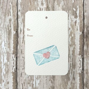 Umschlag mit Herz Siegel, Valentinstag Umschlag, Liebesbrief Geschenkanhänger, Umschlag mit Herz Verschluss