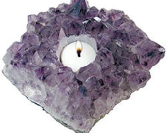 Amethyst Candle Holder