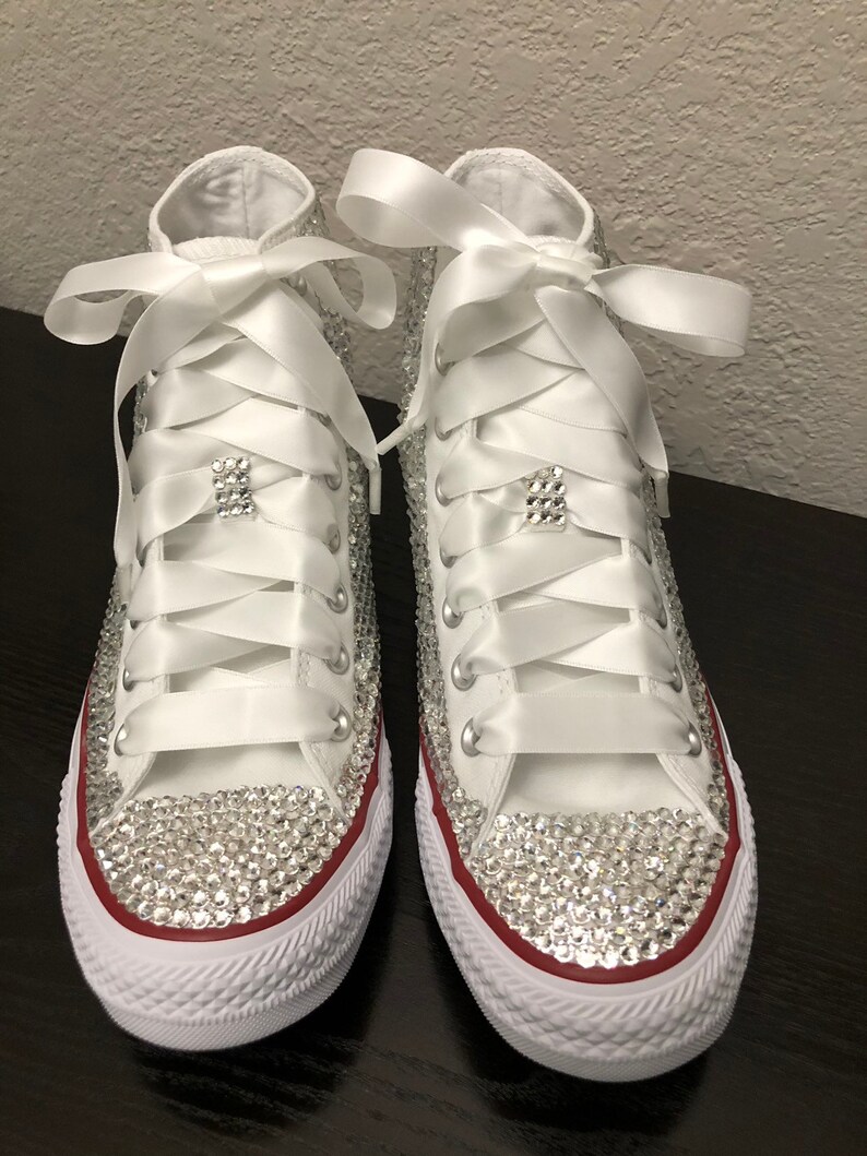 Custom Crystal Converse Sparkle / Bling / Rhinestone Shoes Etsy