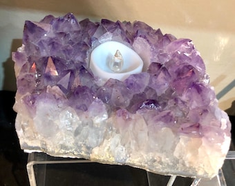 Amethyst Candle Holder