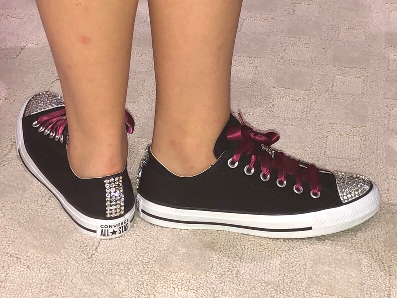 Custom Crystal Converse Sparkle / Bling / Rhinestone Shoes image 4