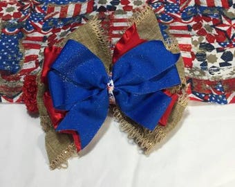 Patriotic 7" infant headband