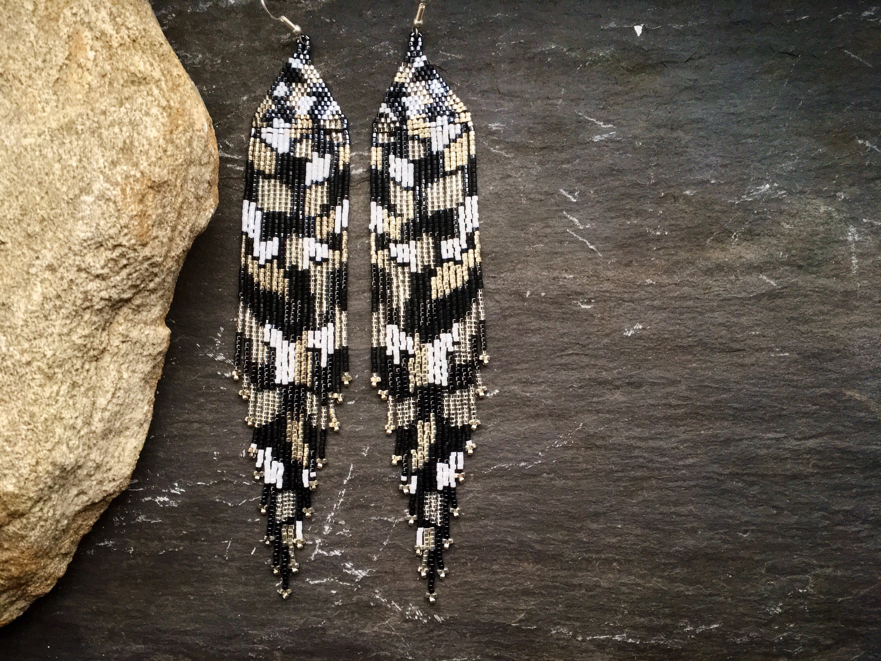 Luxury Black White Silver Gunmetal Snake Skin Nature Inspired Etsy