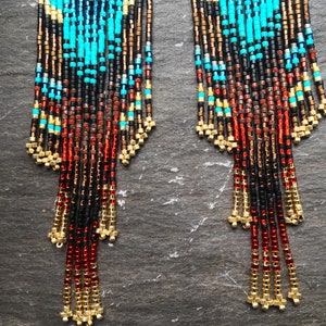 Luxury South Western Native American Style Beaded Duster Brass - Etsy
