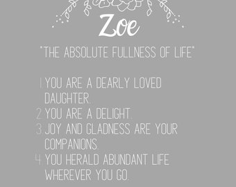 Zoe Printables Etsy