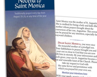 Gebedskaart St. Monica Novena: afdrukbare pdf-download