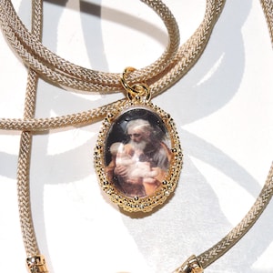 Saint Joseph Gold Crown Charm, St. Joseph, Gold Crown Charm