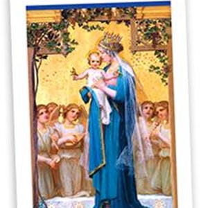 Little Crown of Mary, Chaplet Instruction Prayer Cards! Prayer Cards Download, Printable Prayer Cards, Printable Download