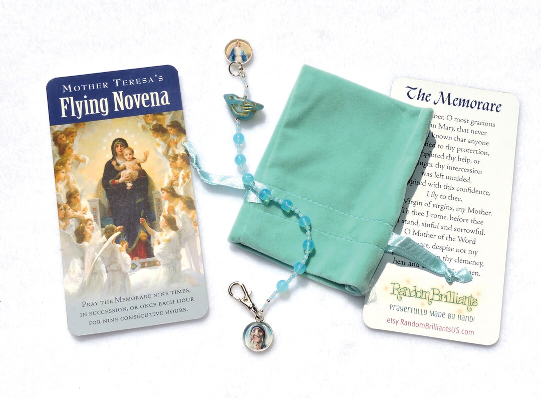 Mother Teresa's Flying Novena Memorare Novena Glass Bead Etsy