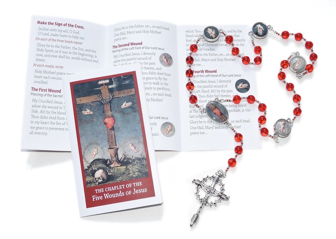Five Wounds of Jesus Chaplet, Five Wounds Chaplet, Chaplet of the Five ...