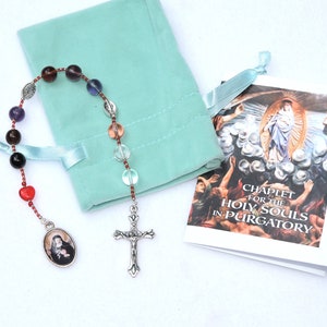 Purgatory Chaplet, Holy Souls Chaplet, St. Gertrude Chaplet, Saint Gertrude Chaplet, FREE Prayer Card!!!