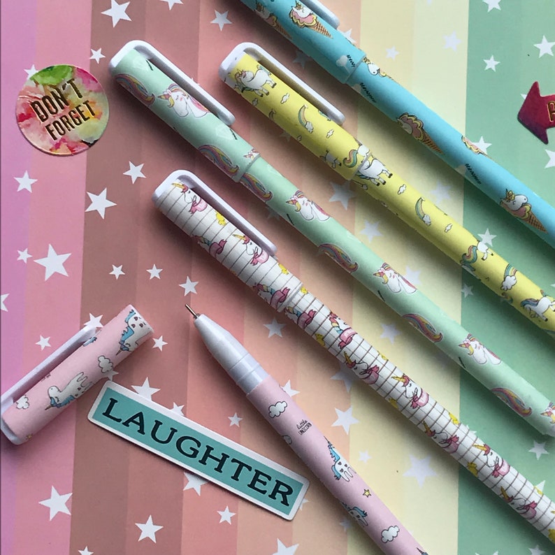 Everyday Gel Pen Unicorn Unicorn Pen Unicorn Pen Gel Etsy UK