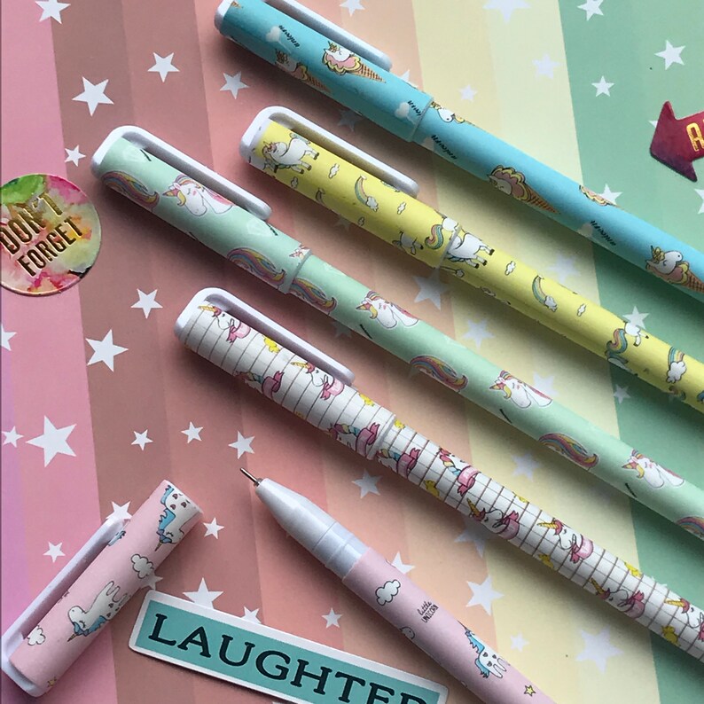 Everyday Gel Pen Unicorn Unicorn Pen Unicorn Pen Gel Etsy UK