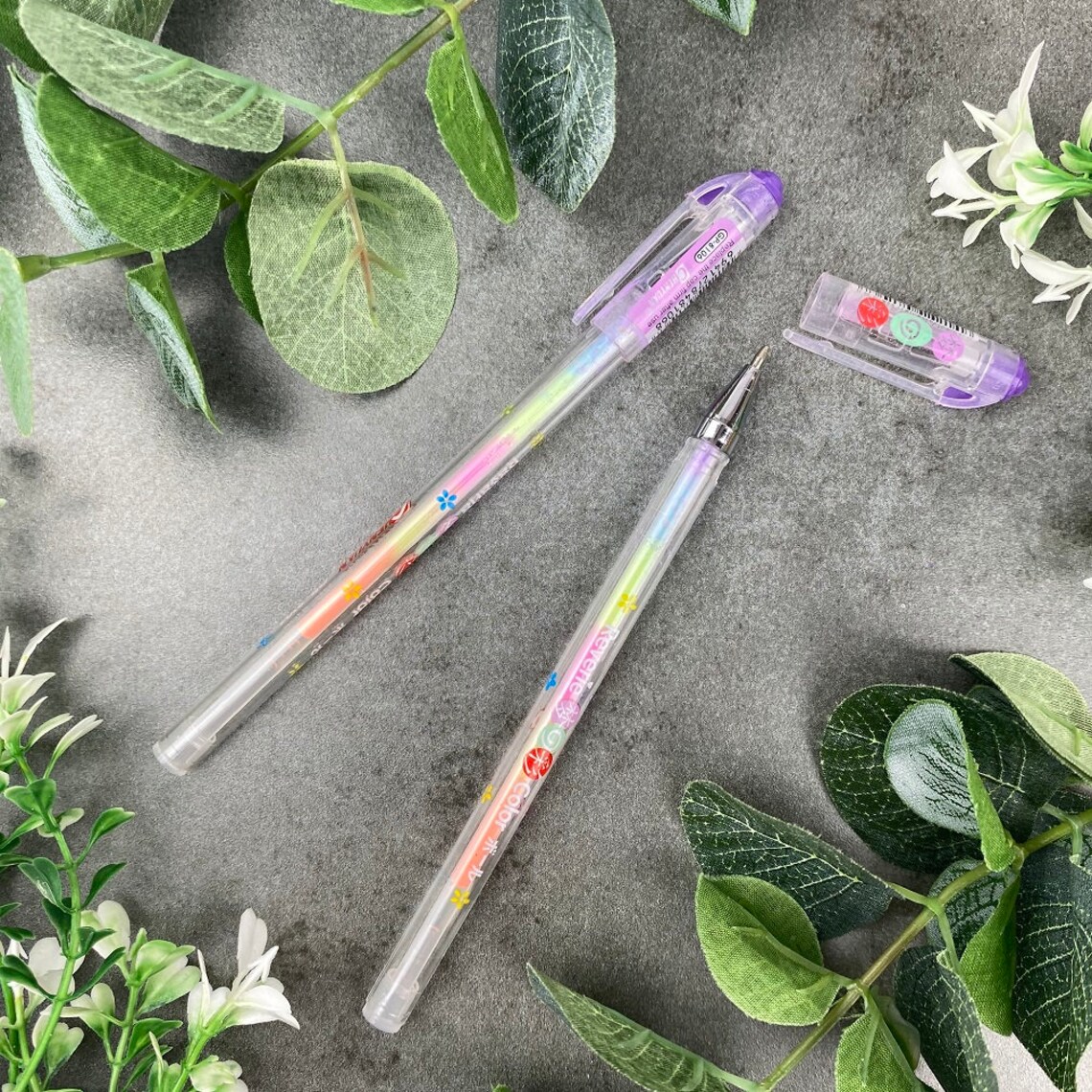 Fluorescent Gel Pen Gel Pen Rainbow Pen Fluorescent Pen Etsy