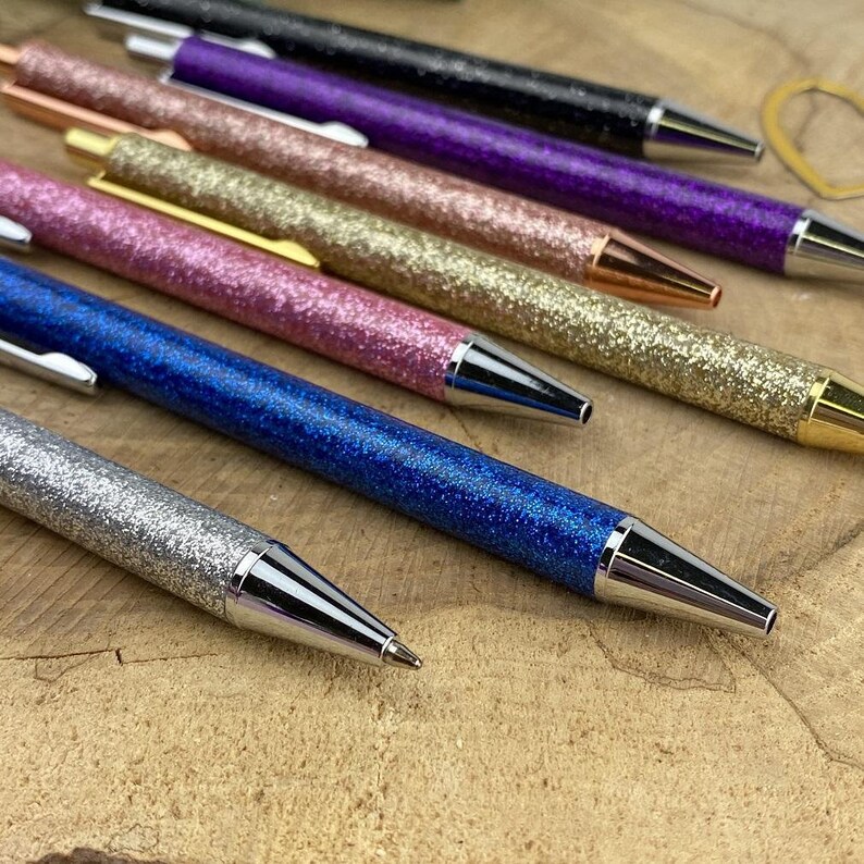 Metallic Glitter Ballpoint Pen Glitter Pen Glitter Etsy