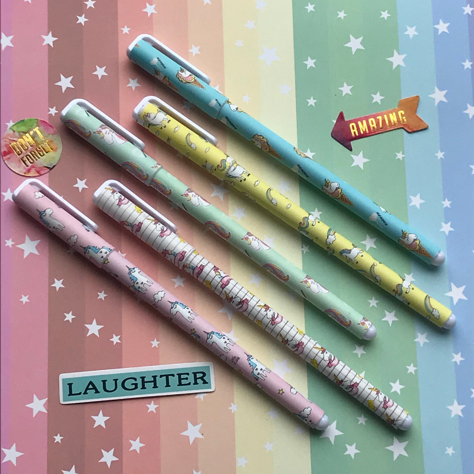 Everyday Gel Pen Unicorn Unicorn Pen Unicorn Pen Gel Etsy UK