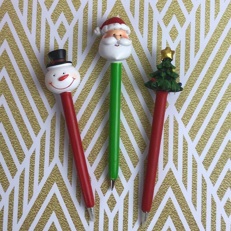 Christmas Pen Christmas Pens Cute Christmas Pen Christmas | Etsy