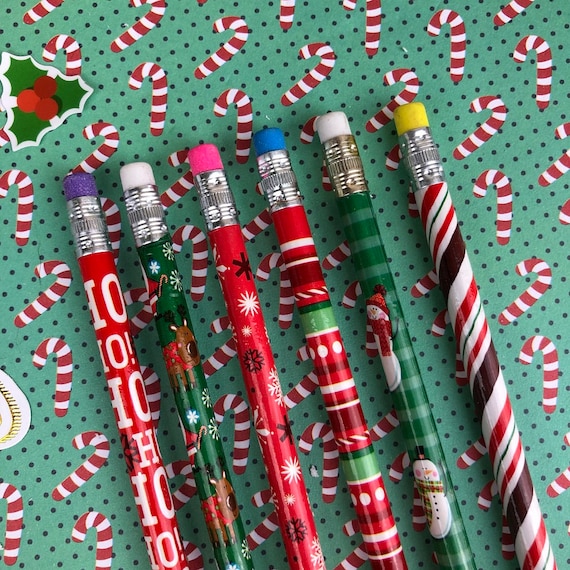 Christmas Pencils Christmas Pencil Pencil Wooden Pencil Etsy UK
