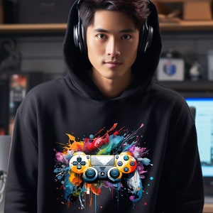 Gaming Hoodie For Gamers Gaming Controller #1 Design Gaming Hoody For Dad Daughter Son Brother Xmas Gifts For Gamers