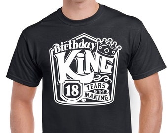 18e verjaardag cadeaus voor zoon achttien verjaardag koning 18 jaar oud grappig shirt T-shirt