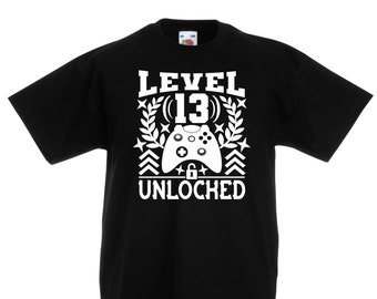 13 años cumpleaños camiseta Gaming Gamer Boys 13 cumpleaños camiseta regalos 2010