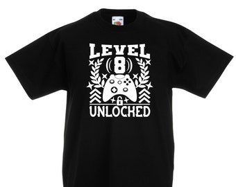 8 años cumpleaños camiseta Gaming Gamer Boys 8th cumpleaños camisa regalos 2015