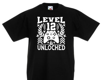 12 Years Old Birthday TShirt Gaming Gamer Boys 12th Birthday Shirt Gifts 2011