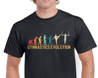 Toppgåva-T-shirt för pappa: Utvecklingen av gymnastiksporter Bomullskomfort