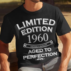 Mens 65th Birthday Gift T Shirt 65th Birthday Shirt 65th Birthday Tee Vintage 1960 T-Shirt 65th Birthday Present Birthday Gifts for Dad