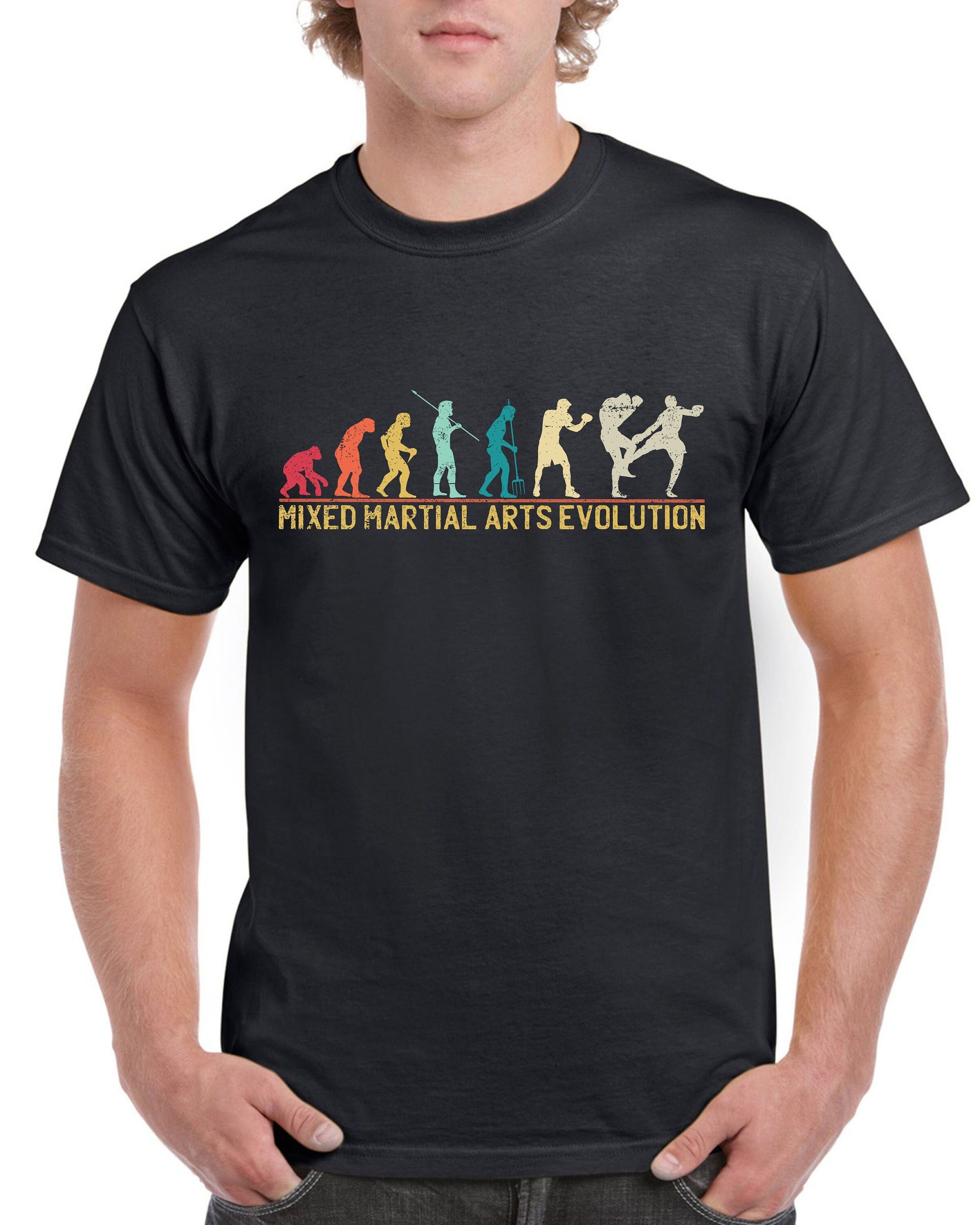 Top Gift T-Shirt for Dad: Evolution of Mixed Martial Arts Sports Cotton Comfort