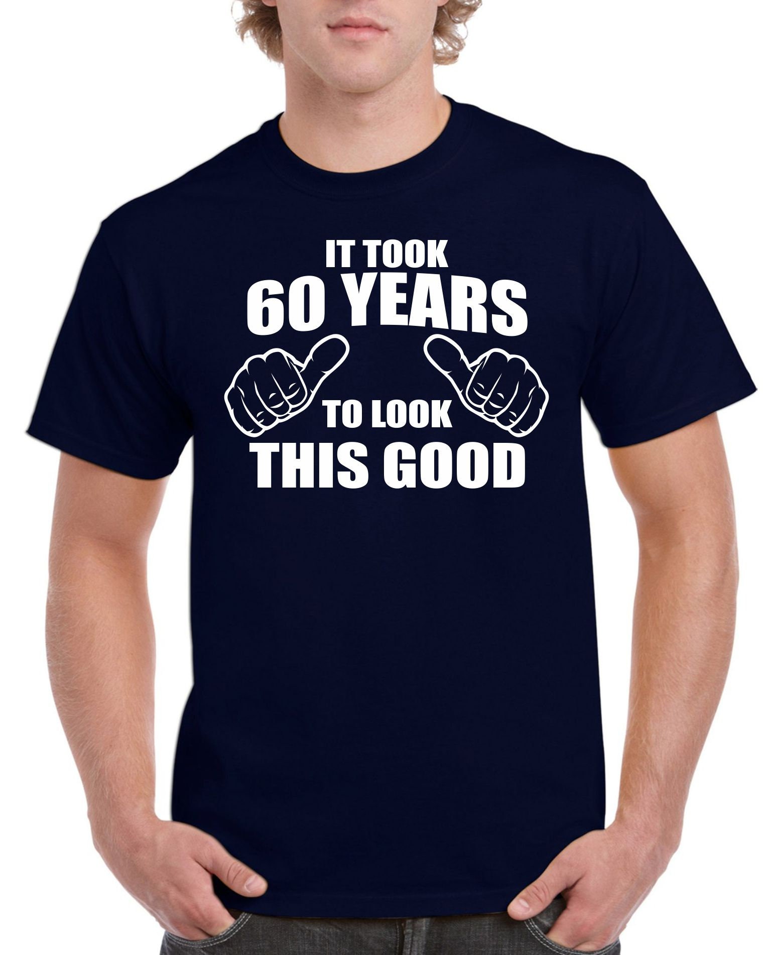 Mens 60th Birthday T Shirt Top Shirt Gift Present Sixty It  Etsy