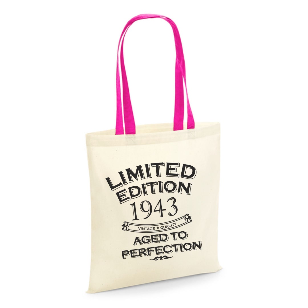 80th Birthday Gifts Tote Bags 80th Party Bag 80 Years Old Etsy