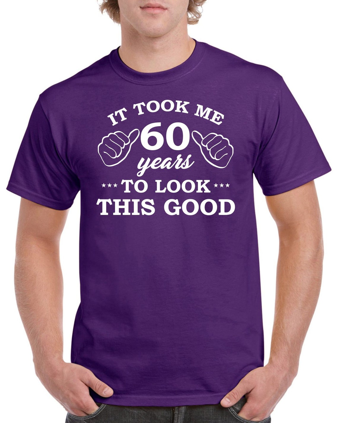 Mens 60th Birthday T Shirt Top Shirt Gift Present Sixty It Etsy