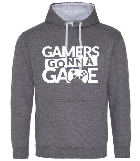 Gaming Hoodie “gamers Gonna Game” | Retro Gaming Hooded