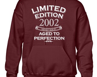 Sweat à Capuche Édition Limitée 2002 - Idéal Pour Anniversaire Ou Cadeau Naissance 2002 - 6